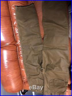 FILSON style 67 Leather Trim Tin pants Vintage BROWN Label Men 38 Wax