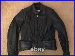 Firstgear Hein Gericke V Pilot Black Leather Suit Jacket 44 Over Pants 36