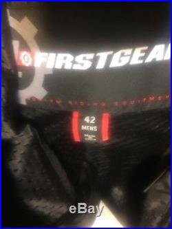 Firstgear Pants Thick Heavy Leather Mens Size 42 SportTour Motorcycle Overpants