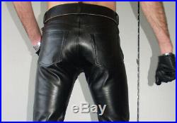 For Men & Boys 100% Genuine Lambskin Leather Pant with Straiht Jeans style