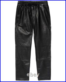 Frame Denim Leather Jogger Pant Men's