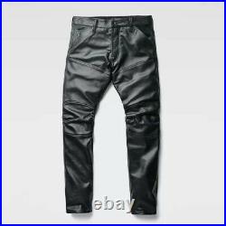 G Star Raw Leather 5620 3D Slim Pants Jeans Lederhose