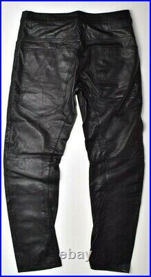 G-star Raw A Crotch Leather Tapered Pants Jeans Lederhose
