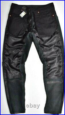 G-star Raw A Crotch Leather Tapered Pants Jeans Lederhose