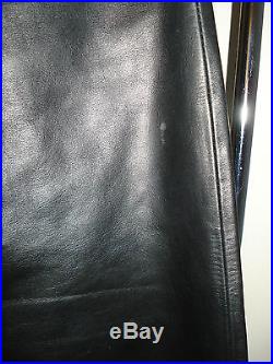 GAP Men's Boot Fit Genuine Leather Black Lined Pants Original Tag Size W30 L30