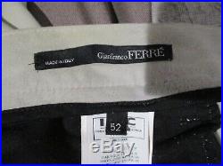 GIANFRANCO FERRE light gray super soft goat suede leather mens pants sz 36
