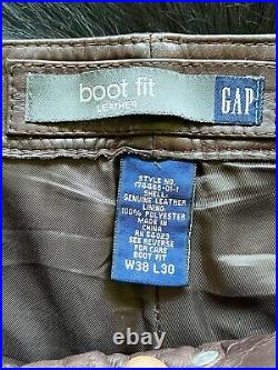 Gap Brown Leather Pants Size 38