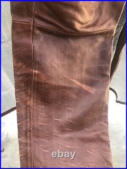 Gap Vintage 1969 Leather Brown Pants 35x34