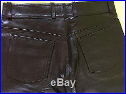 Genuine Ox Leather Pants for Men, size 34, New