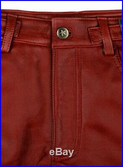 Genuine cowhide new design leather pants pure leather motor-biker pants for men