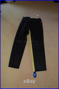 Giani Versace men's leather jeans/pants
