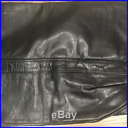 Gianni Versace Leather Men's Pants Size 30 Black 100% Genuine Leather