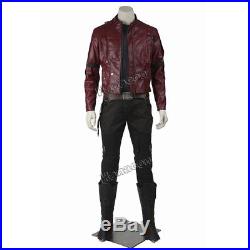Guardians of the Galaxy Cosplay Costume Star Lord Peter Quill Leather Jacket Set