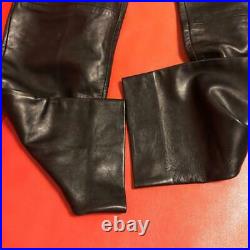 Gucci Leather Pants 48 Black