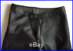 Gucci Tom Ford Era Motorcycle Biker Pants Mens 32 50 Leather Wool $10k RARE
