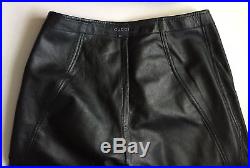 Gucci Tom Ford Era Motorcycle Biker Pants Mens 32 50 Leather Wool $10k RARE