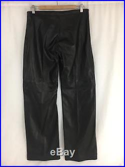 Gucci Tom Ford era Lambskin Leather Pants Mens 44 EUR made in Italy Straight leg