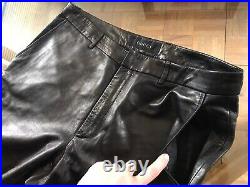 Gucci Vintage Leather Pants Size 52 Black Tom Ford