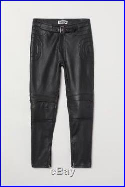 H&M Moschino Men's Leather Biker Trousers Available Sizes 32, 33, 34, 36