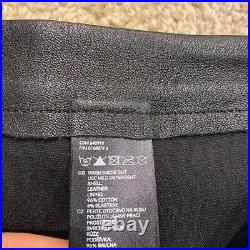 H&M Women's 100% Leather Slim Fit Pants Size 10 Black Pants