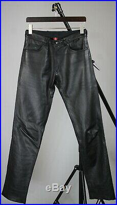 HEIN GERICKE HIPROTEC WESTERN JEANS Mens W(EU)50/ L36 Leather Trousers IG12969
