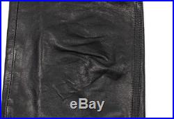 HELMUT LANG Black Leather Men Pants Size 29