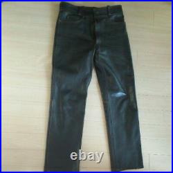 Harley-Davidson Authentic Cow leather Pants Size 32 Used from Japan