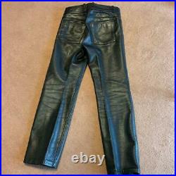 Harley-Davidson Authentic Cow leather Pants Size L Used from Japan