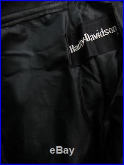 Harley Davidson Black Leather Mens Motorcycle Pants 32