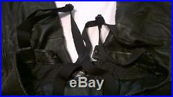 Harley Davidson FXRG Leather Pants With Suspenders Armor Mens 38 98524-05VM EUC