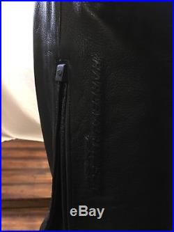 Harley Davidson FXRG Leather Pants With Suspenders Armour Mens Size 34