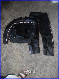 Harley Davidson FXRG Lot Of 2 Men's XL Leather Jacket & Pants Very Gently Used
