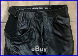 Harley-Davidson FXRG Men's Leather Motorcycle Riding Pants Size 32W x 32 Inseam