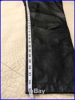 Harley Davidson Mens Black Leather pants 44/16 excellent condition