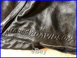 Harley Davidson Mens FXRG Riding Leather Motorcycle Pants Size 40