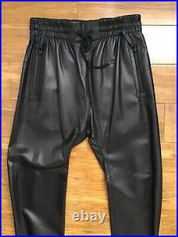 Helmut Lang Leather Jogger Pants. Size S/46/30