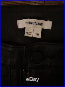 Helmut Lang Men's Leather Motorcycle Pants Size 32 Used, Excellent Condition