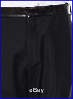 Helmut Lang Rare Archival Vintage Men's Leather Waist Pants Trousers 52