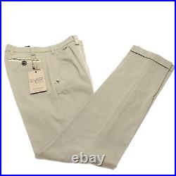 Hettabretz NWD Chinos/Casual Pants with Leather Details Size 32 US In Solid Tan