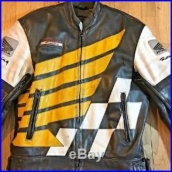 Honda Racing motorcycle Suit jacket sz 42 Pants sz 34 Mens womans leather sport