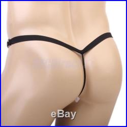 Hot Sexy Mens Faux Leather Stretch Briefs G-String T-Back Thongs Underwear Pants