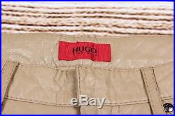 Hugo Boss Red Label Legor Men Lambs Leather Pants Trousers Size 50 EU, Genuine