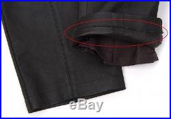 ISSEY MIYAKE MEN Lamb leather biker pants Size 1(K-37102)
