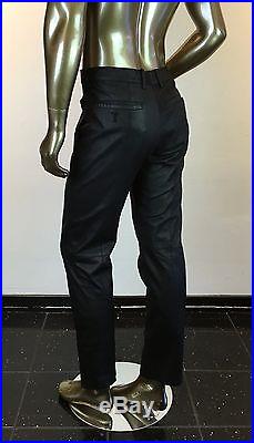 ISSEY MIYAKE Men's Four Pocket Black Sheepskin Leather Pants Sz. 4 GORGEOUS