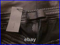 J Brand Men's Leather Joggers NWT Black sz Medium