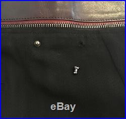 JEAN PAUL GAULTIER Men's Black Wool-Blend Brown Leather Belted Skirt Pant RARE
