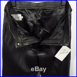 JOSE LUIS Men's Soft Hand Featherweigt Leather Pant Made in USA BLACK 36W New