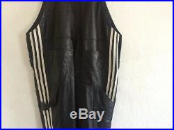 Jeremy Scott X Adidas Leather Overalls M L very rare men's dungarees