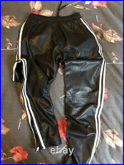 Jeremy scott adidas leather joggers w32 l33 rare collectors item