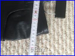 Jitrois mens black leather trousers french size 42 / UK 14 / w32-34 l32